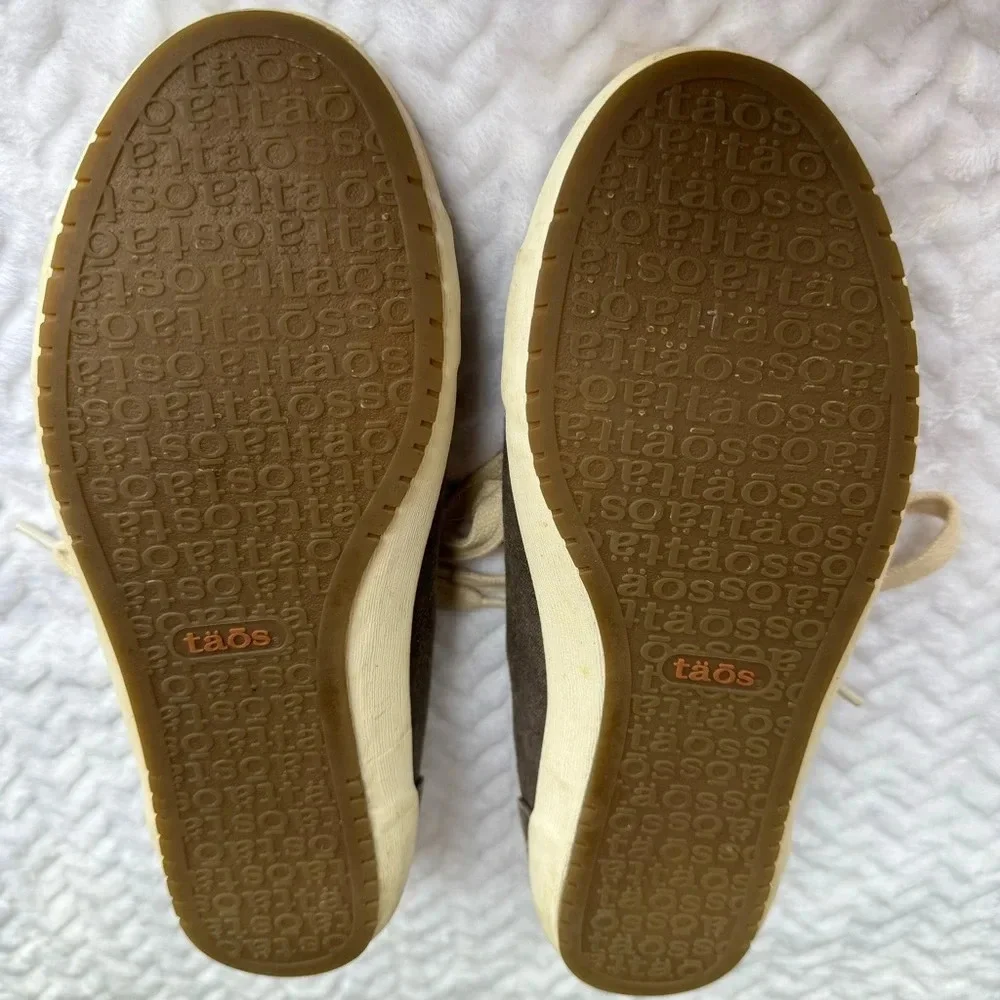 Taos Star Dark Grey Canvas Laced Sneakers 6.5”‎